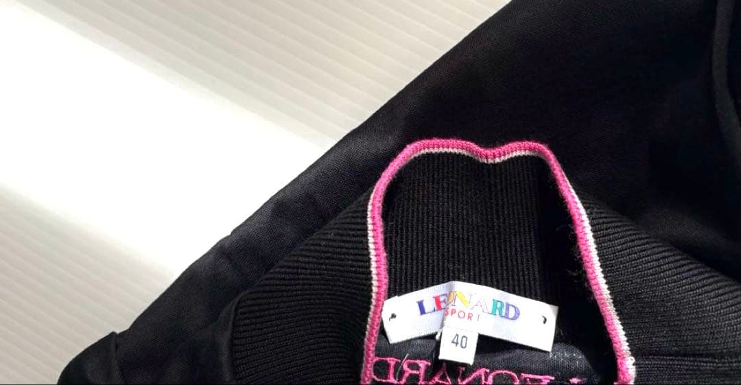 LEONARD SPORTレオナールハイネックカットソー上質感シンプル　綿100