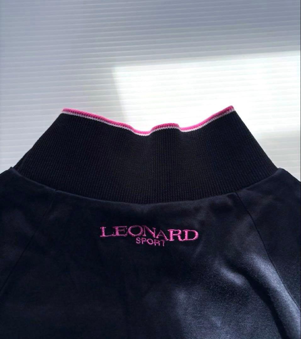 LEONARD SPORTレオナールハイネックカットソー上質感シンプル　綿100