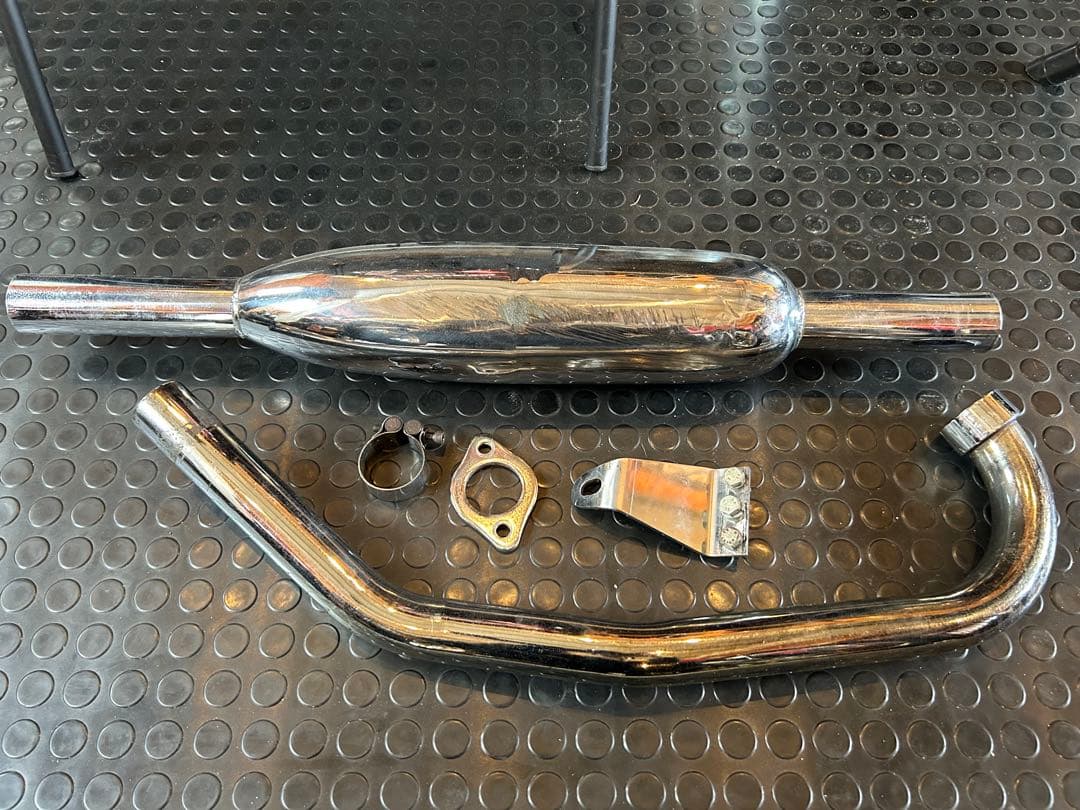 SR400 500 ブルックランズ　トライアンフマフラー　フルエキ　当時物