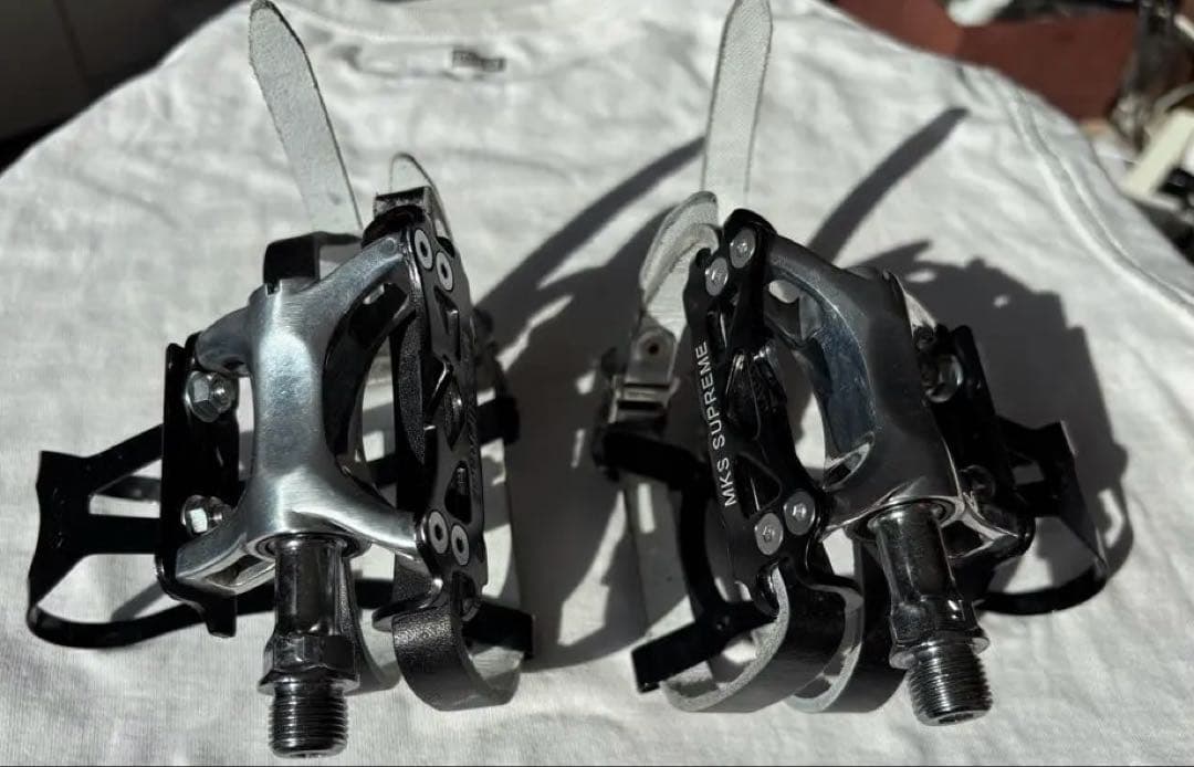 MKS 三ヶ島製作所 ペダル SUPREME トゥストラップ トゥクリップ