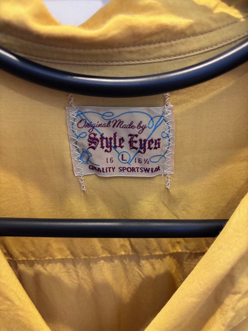 美品⭐︎Style Eyes ⭐︎マスタードボウリングシャツ　イエロー