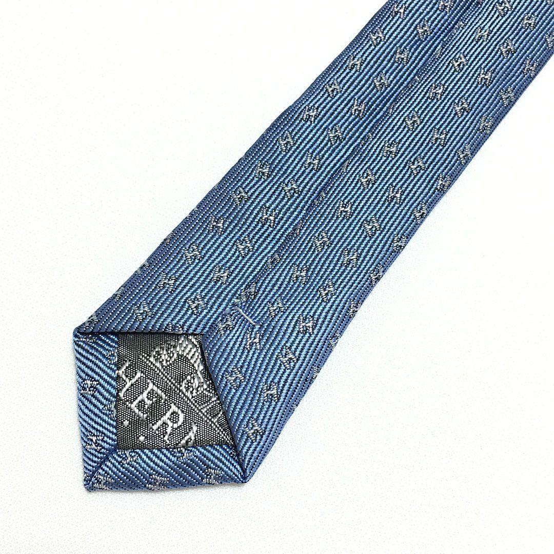 未使用級 エルメス HERMES ネクタイ H織りタイ ファソネH H柄