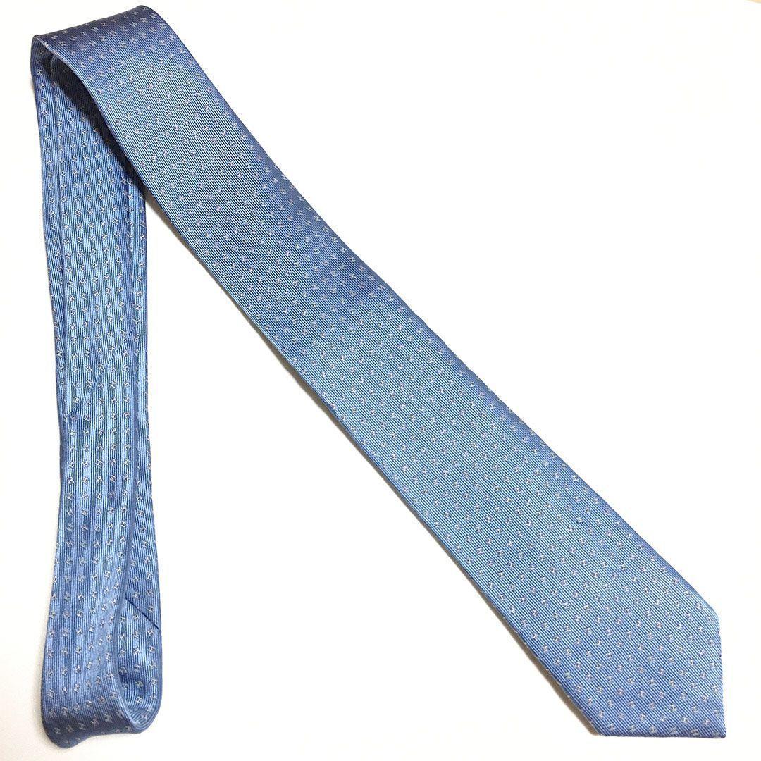 未使用級 エルメス HERMES ネクタイ H織りタイ ファソネH H柄