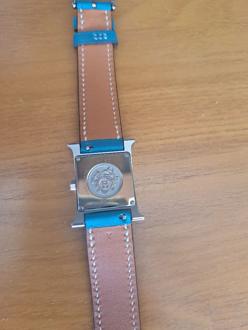 エルメス Hウオッチ　PM　ドゥブルトゥール 替えベルト付き