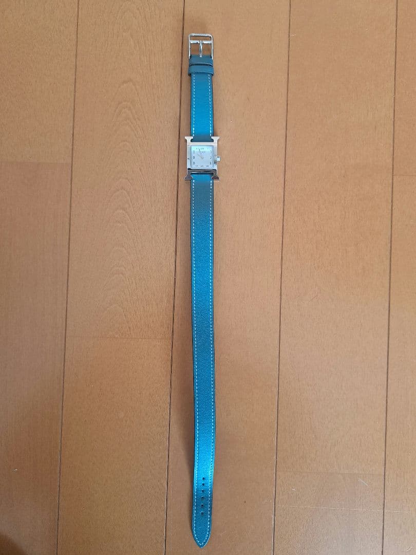 エルメス Hウオッチ　PM　ドゥブルトゥール 替えベルト付き