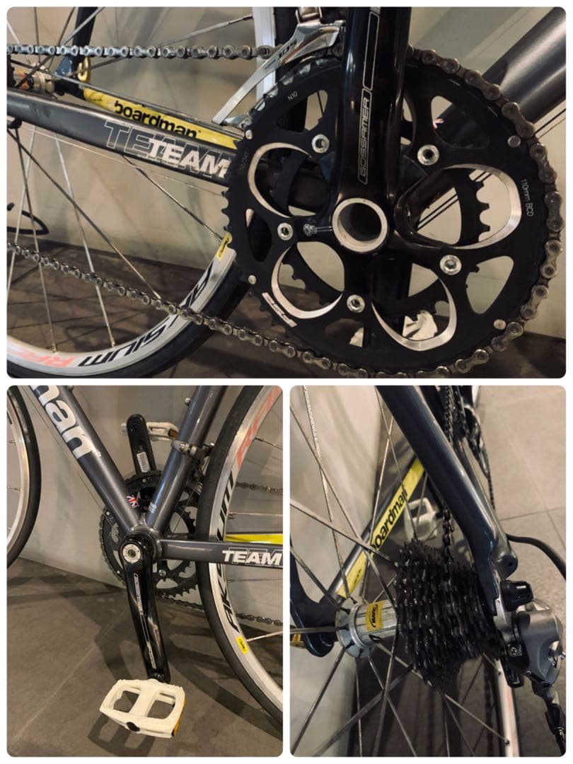 【送料込】英国ブランドbordmanロードバイク◆状態良！シマノ105