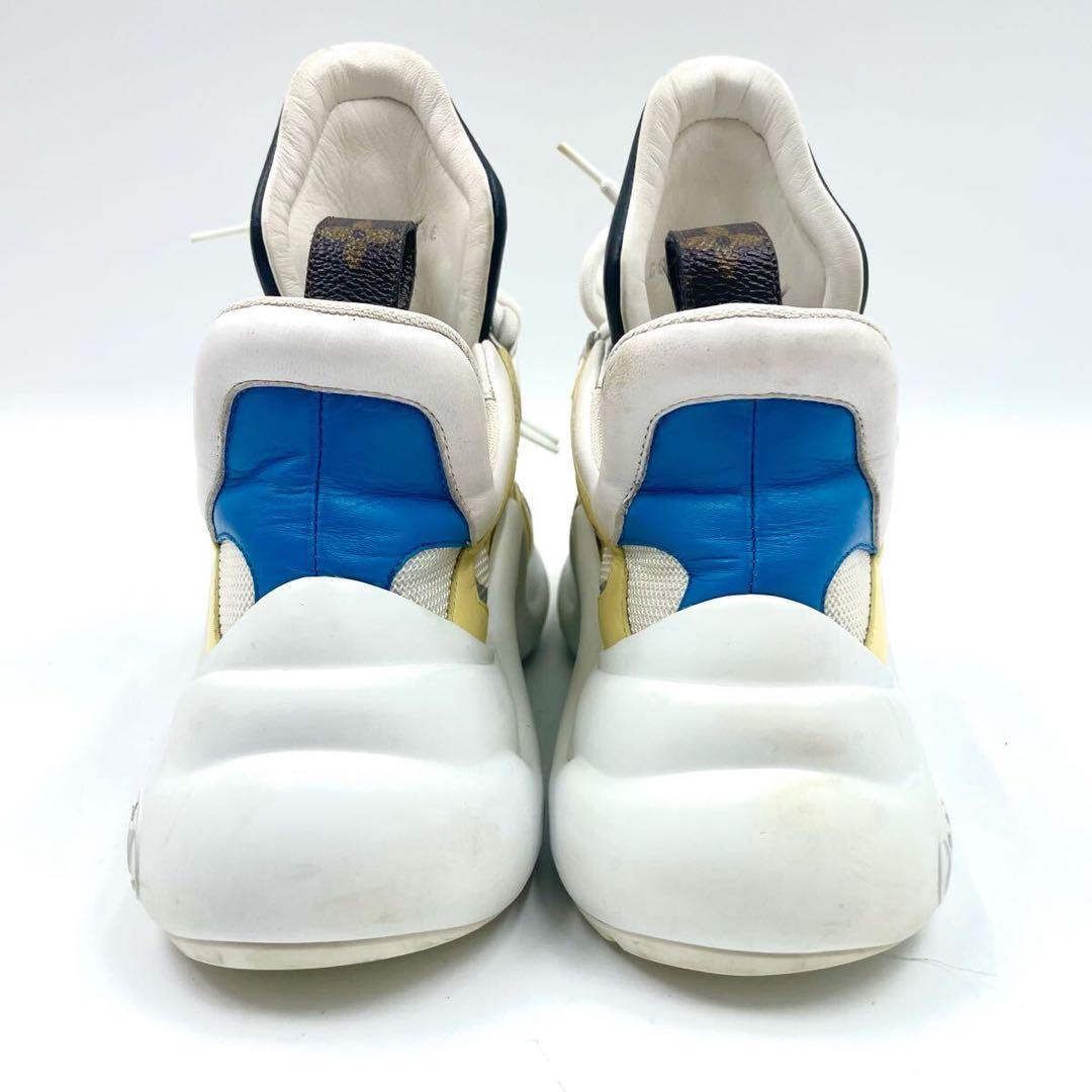 現行 ルイヴィトン LVアークライト モノグラム スニーカー 白 36 23cm