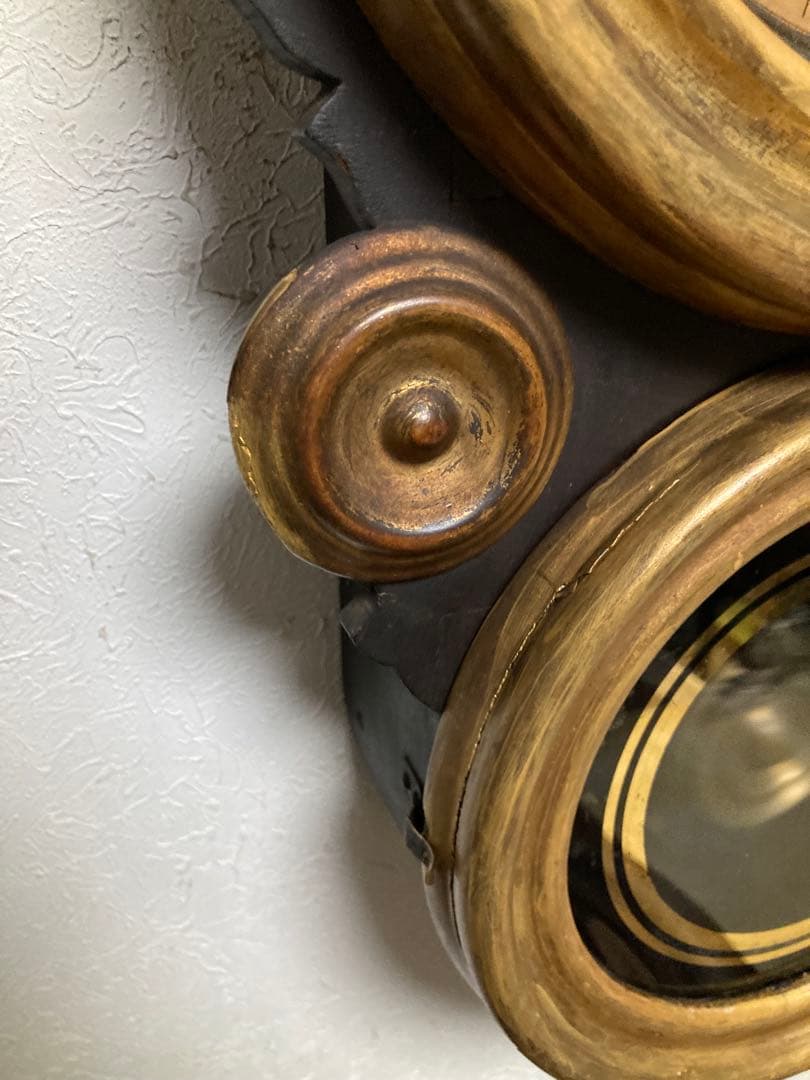 アンティーク イングラハムダルマ時計 文字盤変更歴有り 8日巻振り子時計