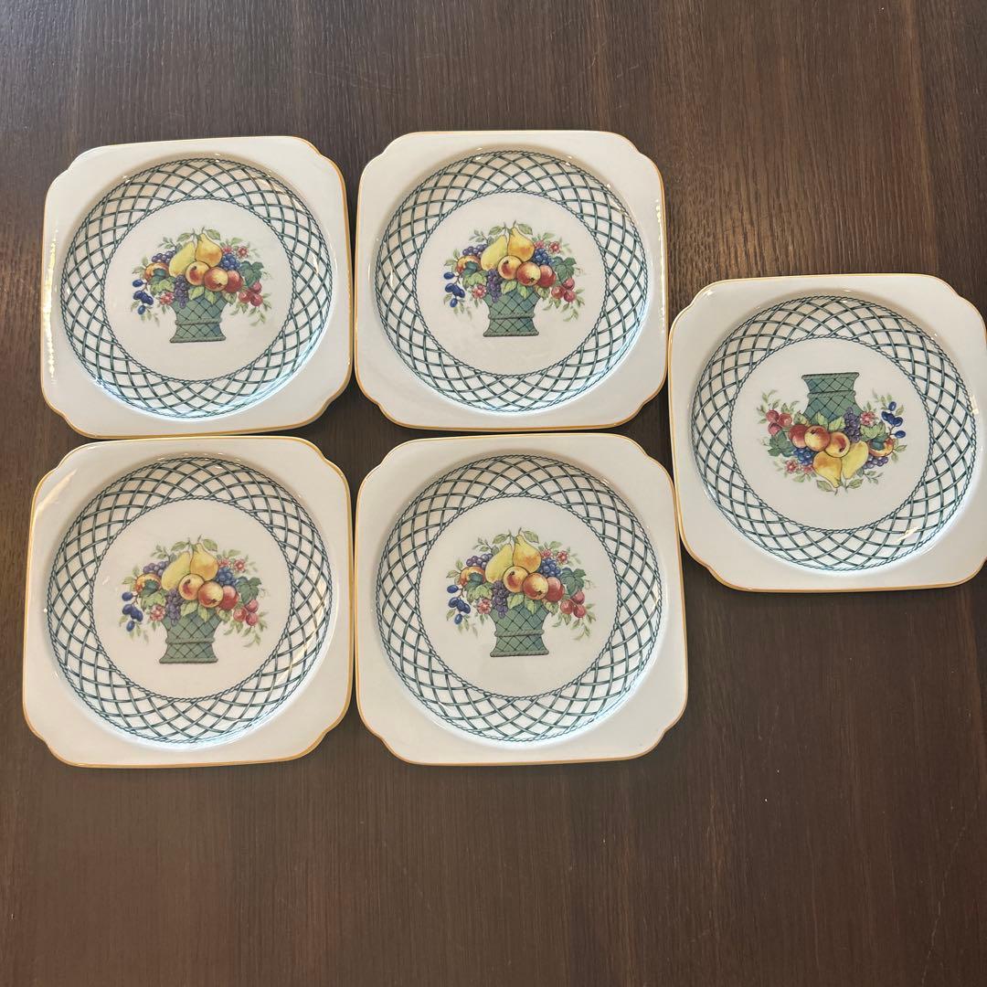 Villeroy & Boch フルーツバスケット プレート 5枚セット