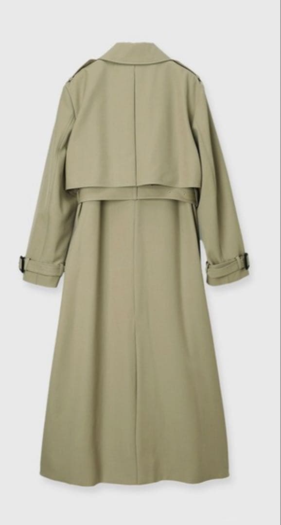 ウールギャバジントレンチコート／anuans