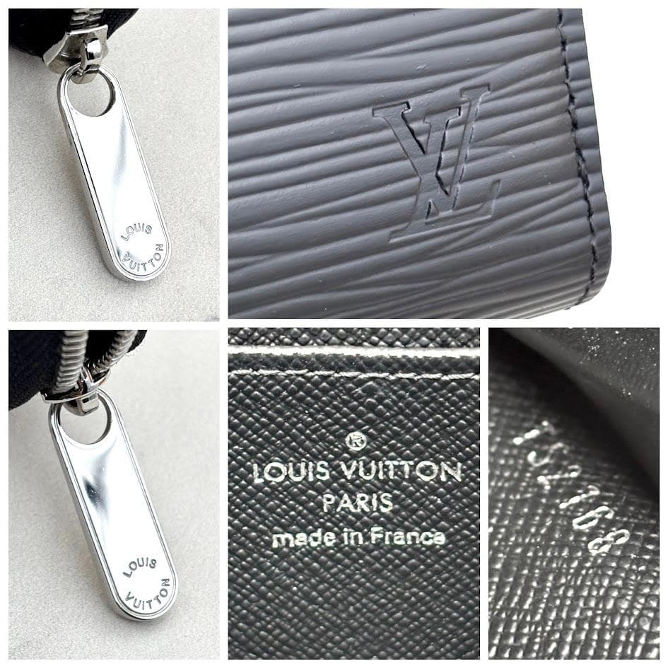 【超極美品】ルイヴィトン　エピ　ジッピーパース 　ブラック