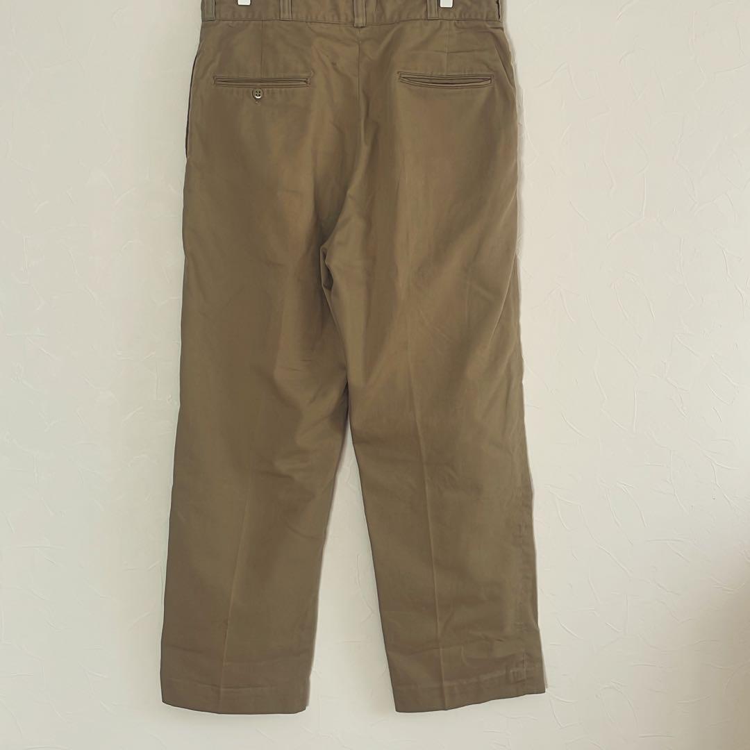 60s 米軍 U.S.ARMY コットン×ポリエステル ツイル チノパン タン