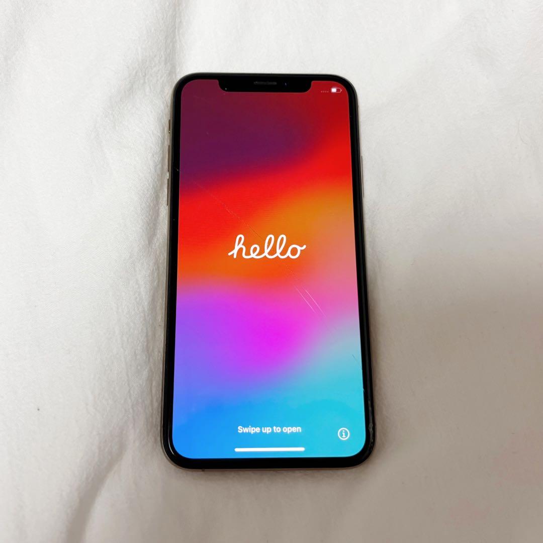 ■ Apple iPhone XS 64G ゴールド 本体のみ ひび割れあり