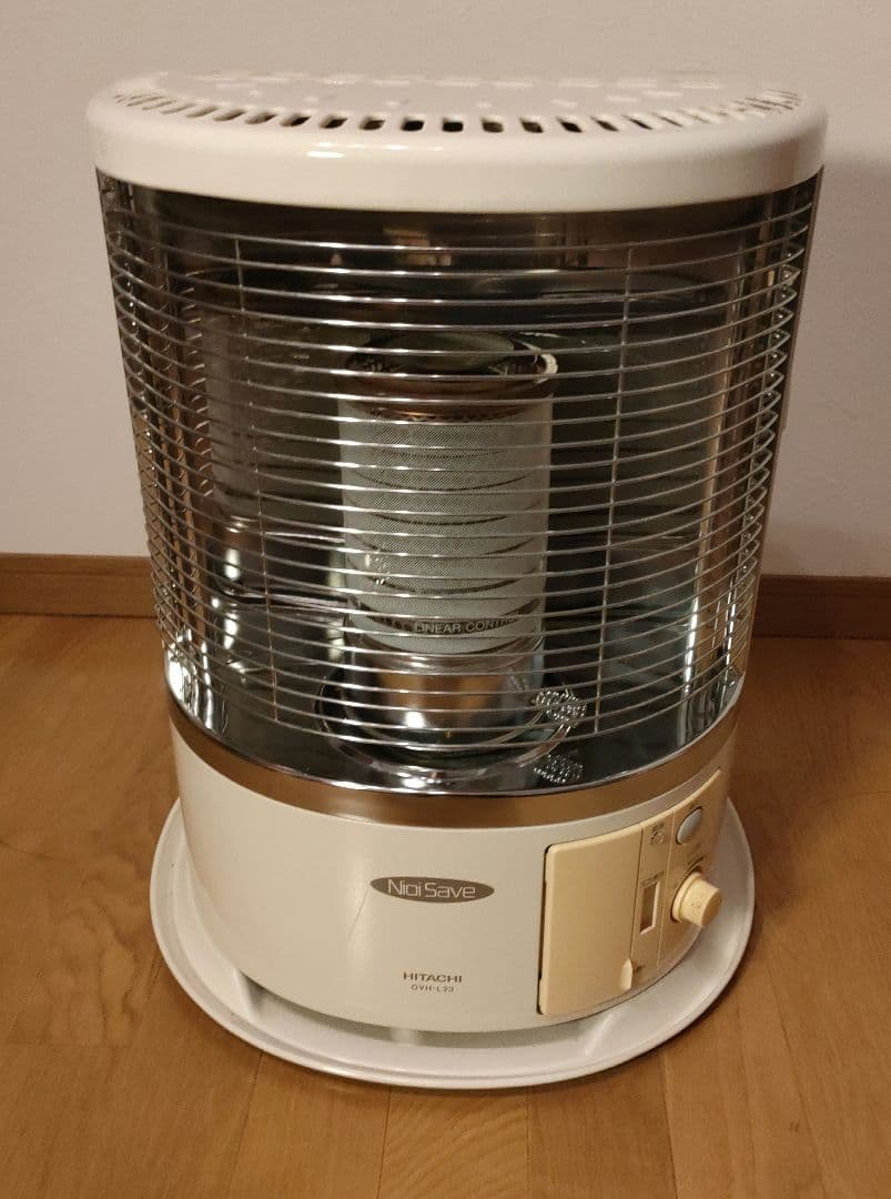 HITACHI 石油ストーブ OVH-L23 アラバスターホワイト レトロモダン