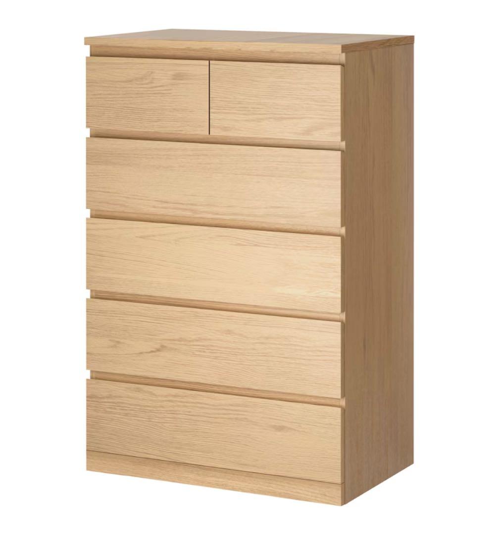 【期間限定出品】 IKEAイケアMALM マルム チェスト 引き出し