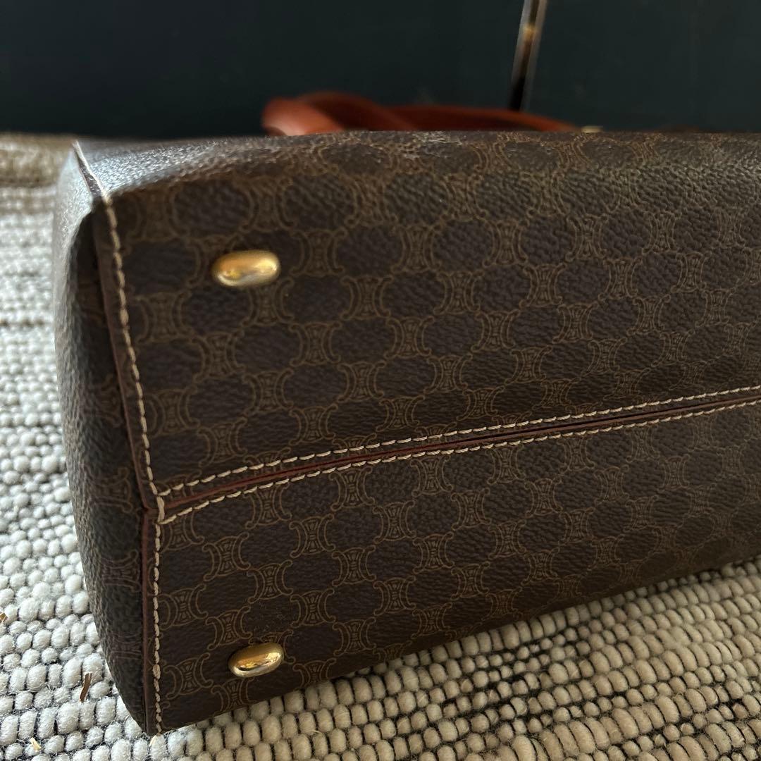 オールド　セリーヌ　ヴィンテージ　マカダム柄　バック　超美品　ブランド保存袋付き