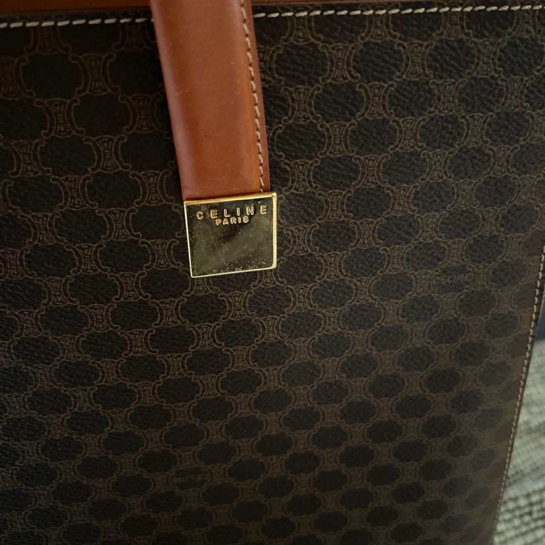 オールド　セリーヌ　ヴィンテージ　マカダム柄　バック　超美品　ブランド保存袋付き
