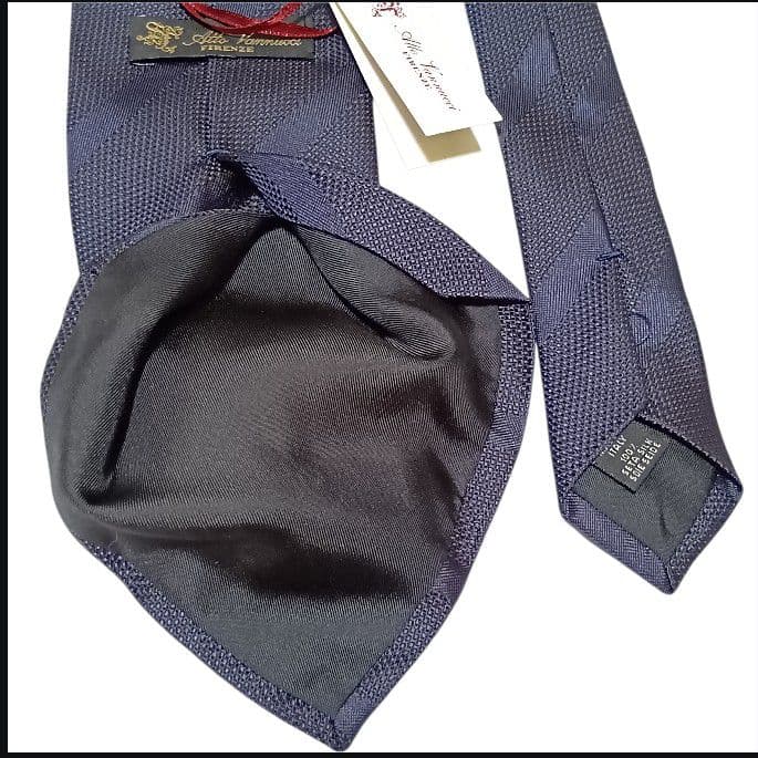 【新品】アットヴァンヌッチ ハンドメイドタイ ネイビー