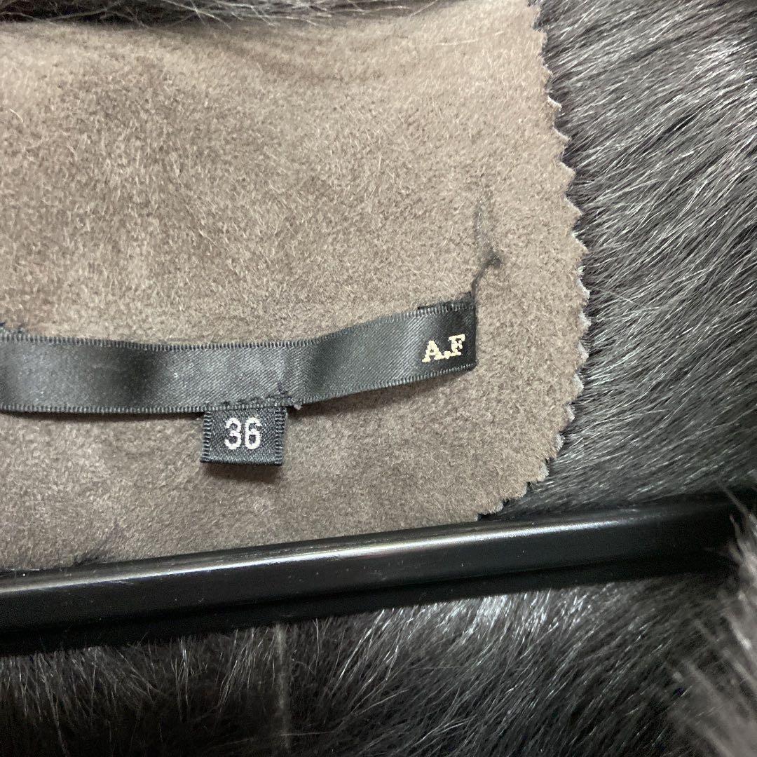 AF リアルムートン　本革 ライダース　　羊毛100%