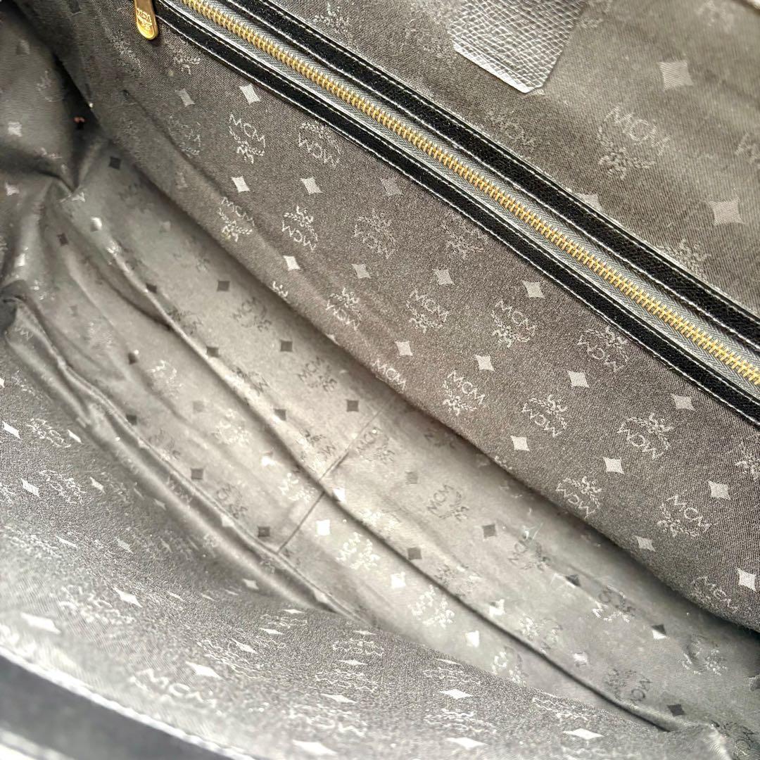 希少✨MCM 2way Boston Bag Leather Black