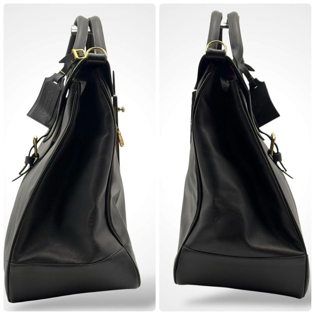 希少✨MCM 2way Boston Bag Leather Black