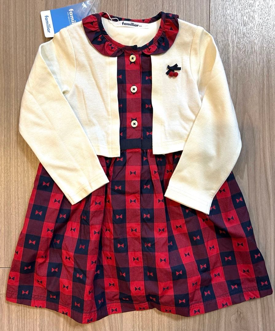 《新品未使用》ファミリア ☆ ワンピース　100cm