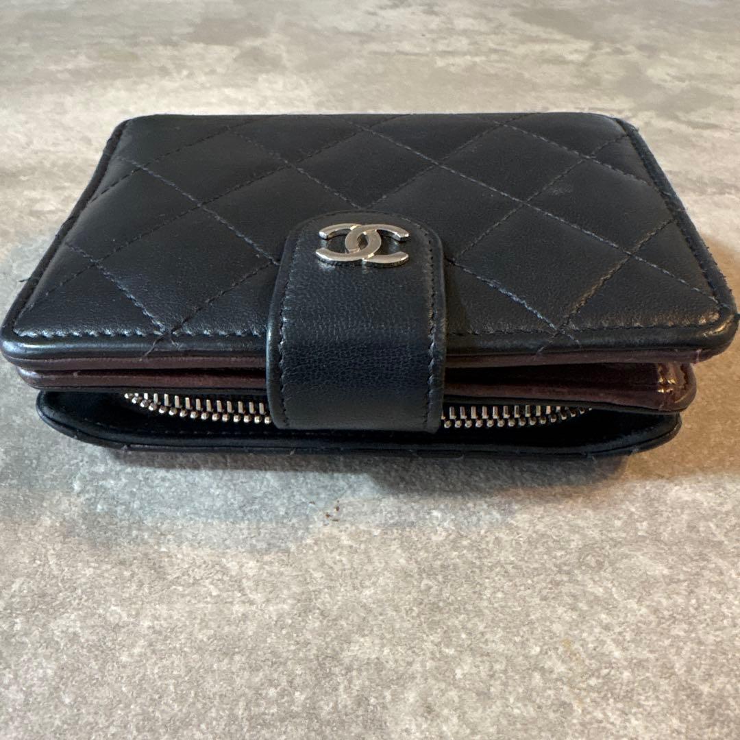 CHANEL マトラッセ　ラムスキン　財布