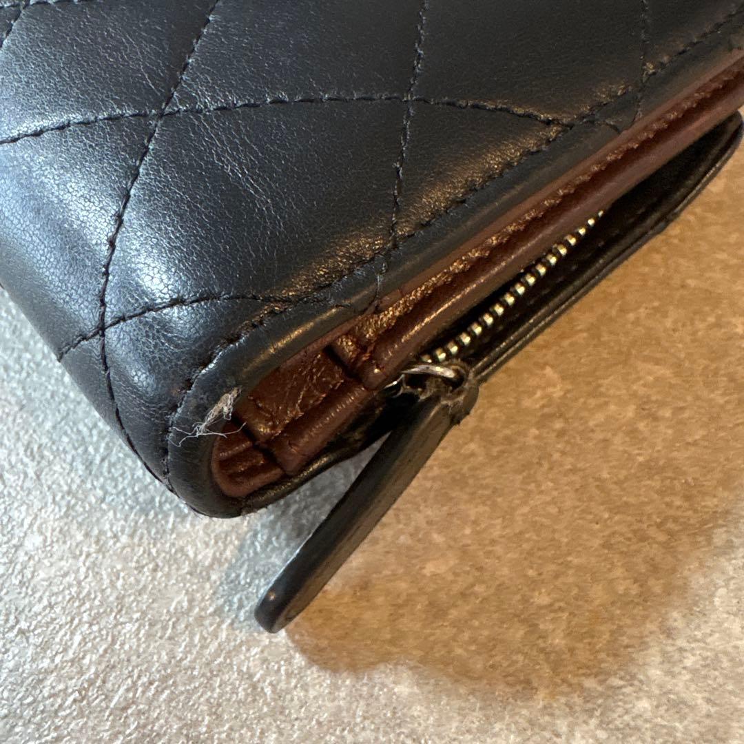 CHANEL マトラッセ　ラムスキン　財布