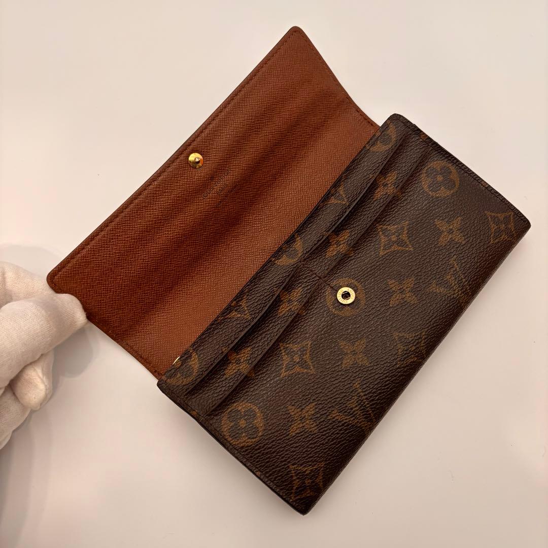 【鑑定済み】ルイヴィトン✨モノグラム 長財布 ポルトフォイユ・サラ 2つ折り財布