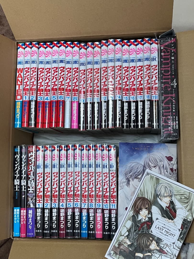 樋野まつり／ヴァンパイア騎士、memories 全巻★特装版の画集、CD、小冊子