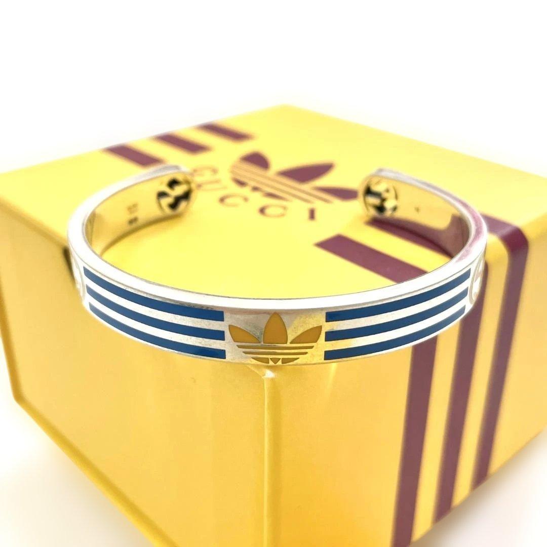 アディダス グッチ コラボ ブレスレット バングル アクセサリー シルバー 04