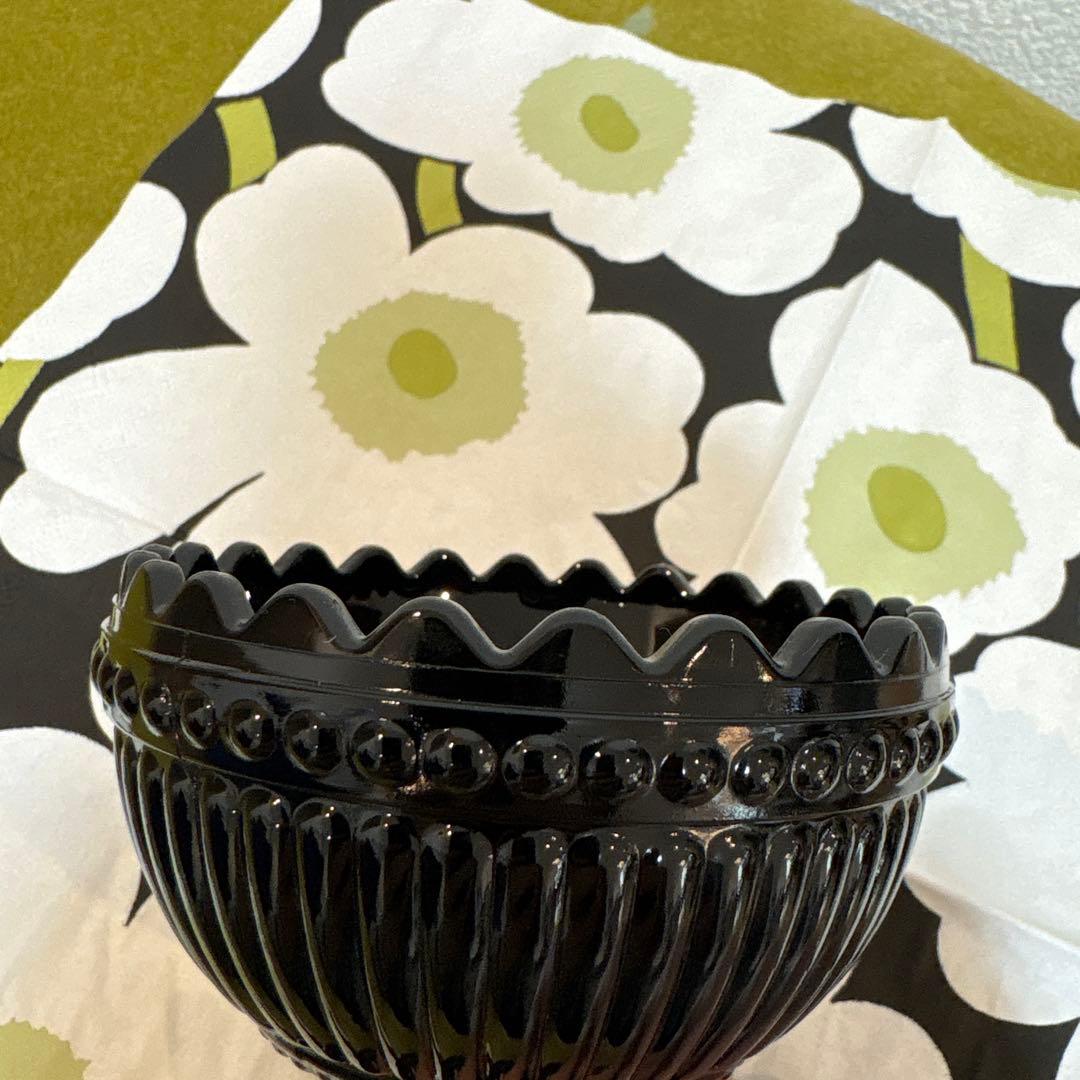 マリメッコ✖️イッタラ　マリボウル　ブラック　スモールサイズ　箱無し　中古