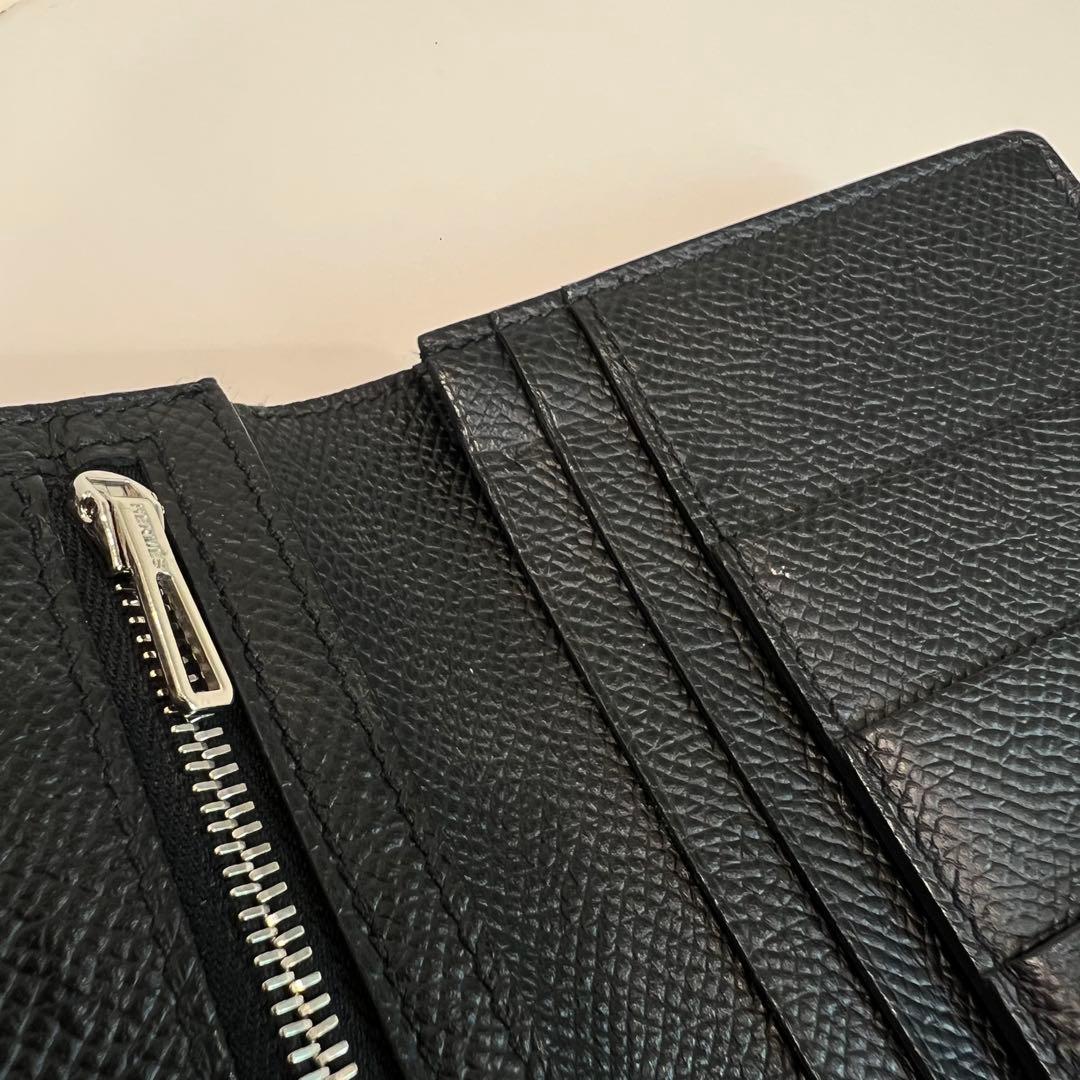 HERMES ベアンスフレ 長財布 黒