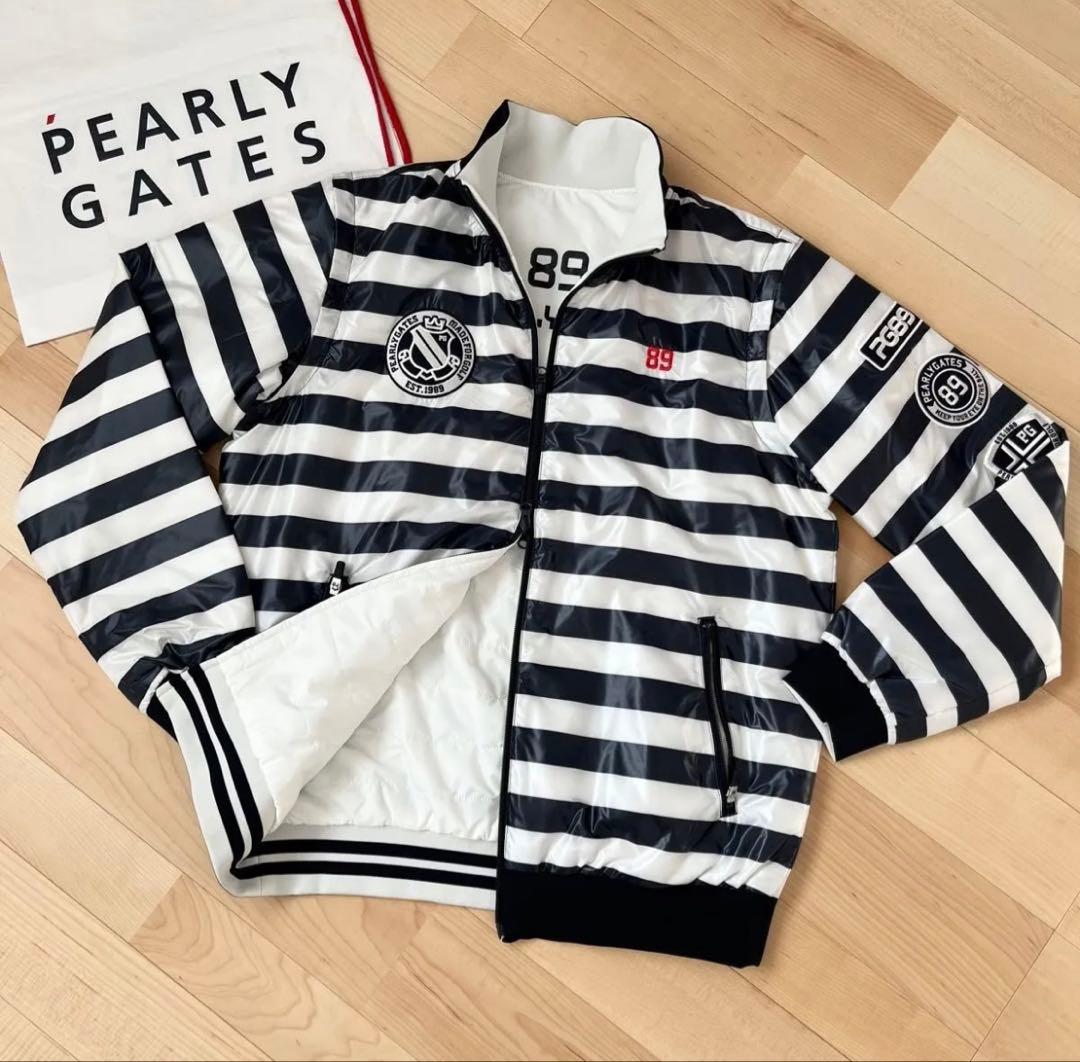 パーリーゲイツ 4WAY ボーダー柄リバーシブルジャケット 正規品 希少7サイズ