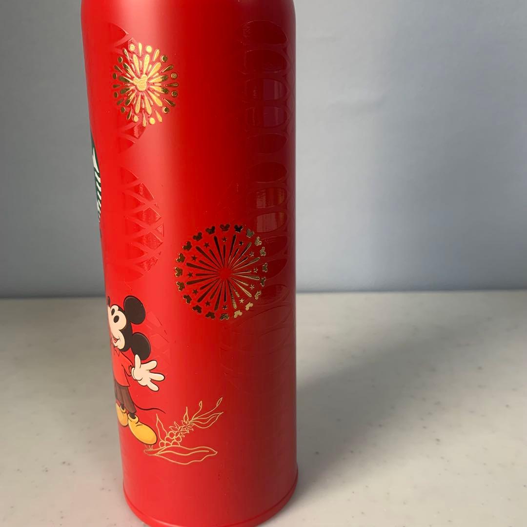 Starbucks タンブラー　中国春節限定　ディズニー　水筒　サーモス