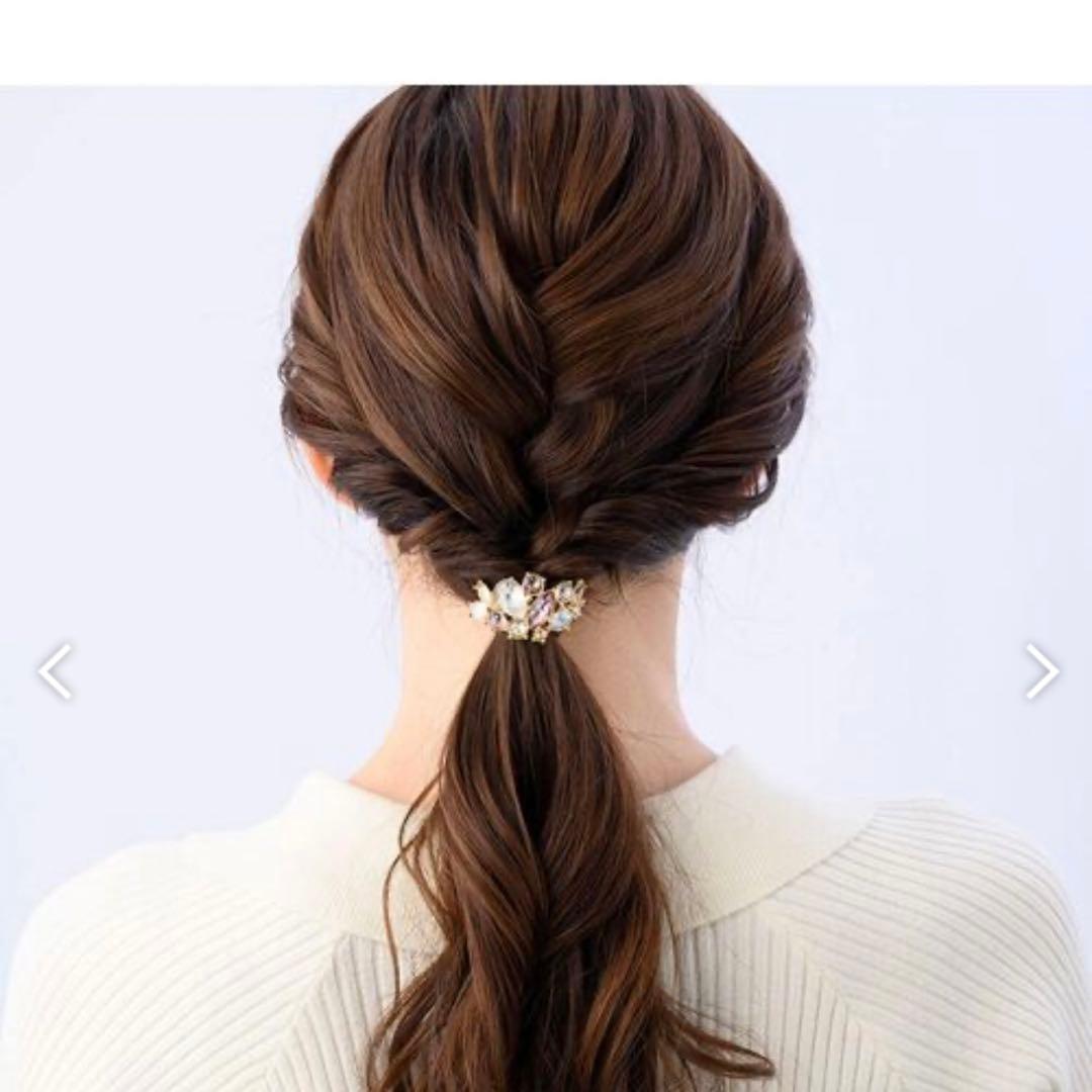 【新品未使用】コンプレックスビズ　クリスタルブライトポニーフック　クリップ