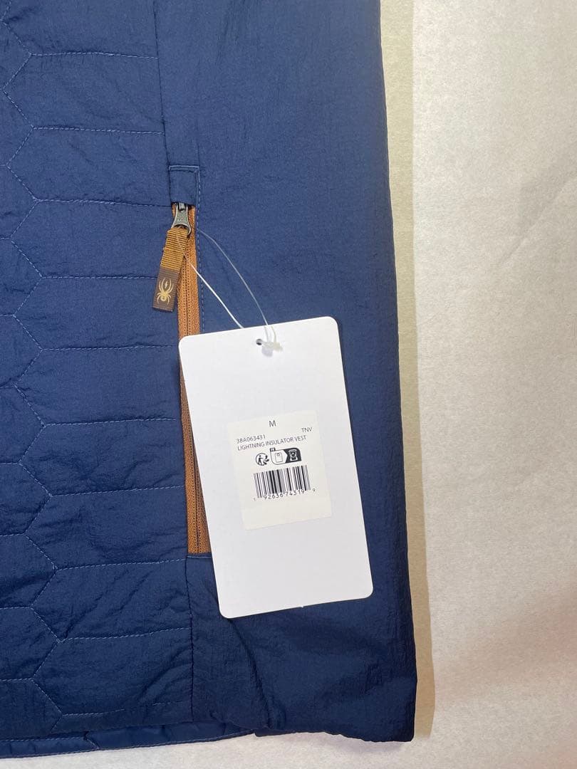 FORD&SPYDER メンズ ベスト ネイビー/ブラウン 新品タグ付き