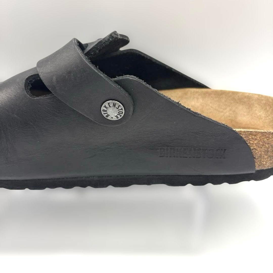 ビルケンシュトック ボストン レザーサンダル【43】28cm ブラック