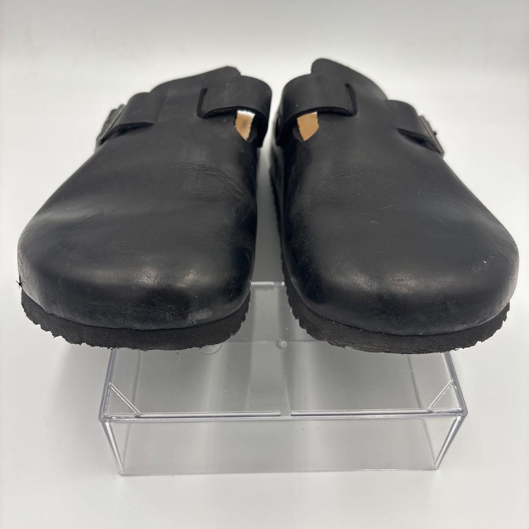 ビルケンシュトック ボストン レザーサンダル【43】28cm ブラック