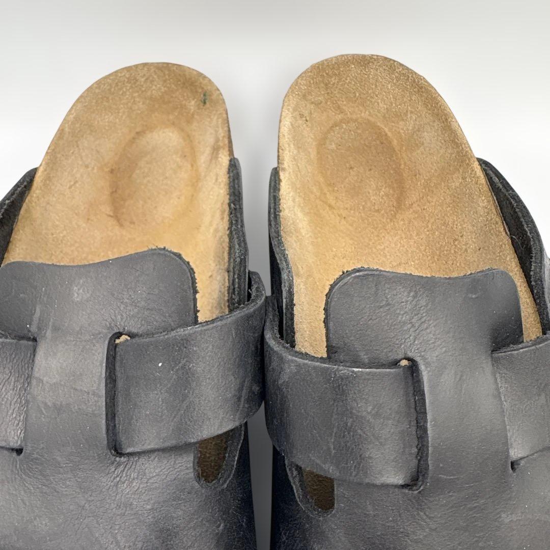 ビルケンシュトック ボストン レザーサンダル【43】28cm ブラック