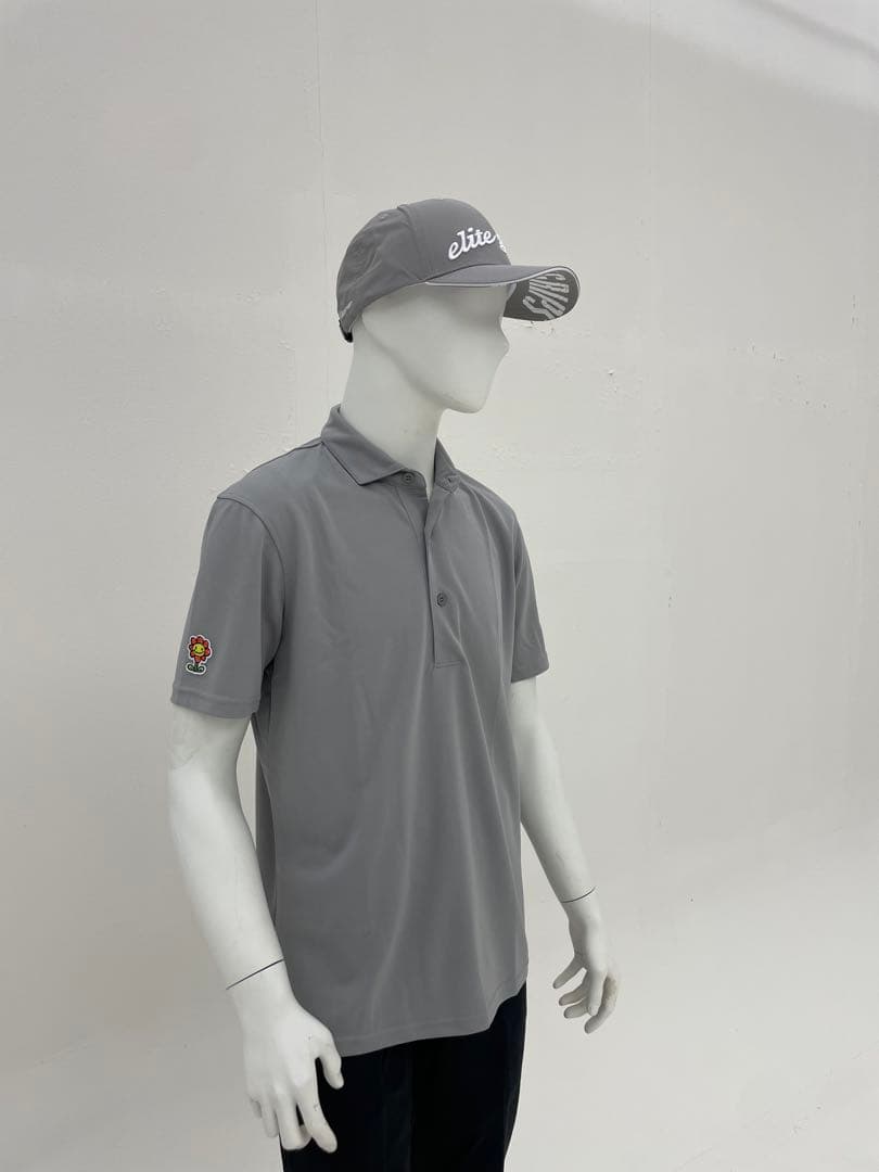 エリートグリップ　無地半袖ポロシャツ　グレー　L 新品