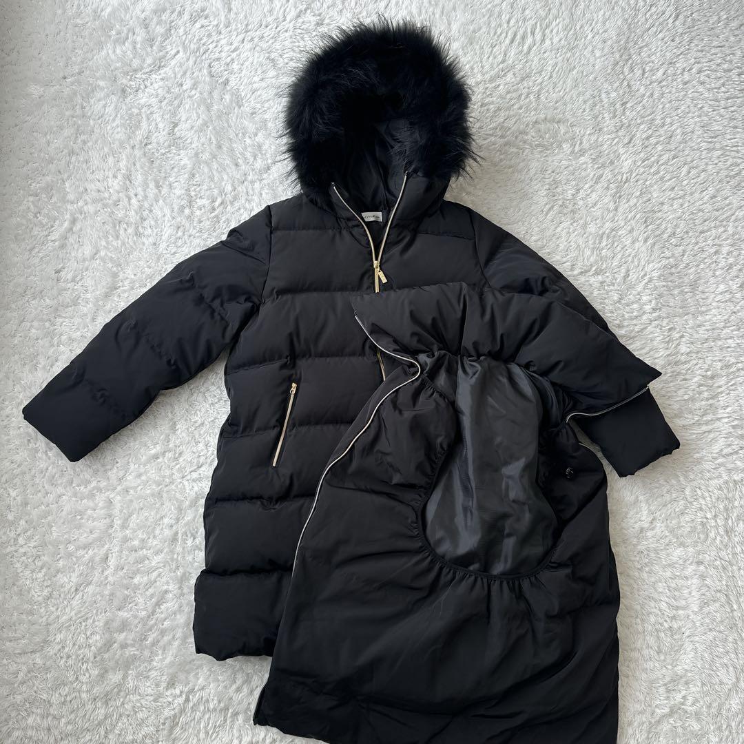 【未使用級】産前産後 5way ママダウン  Milk Tea M