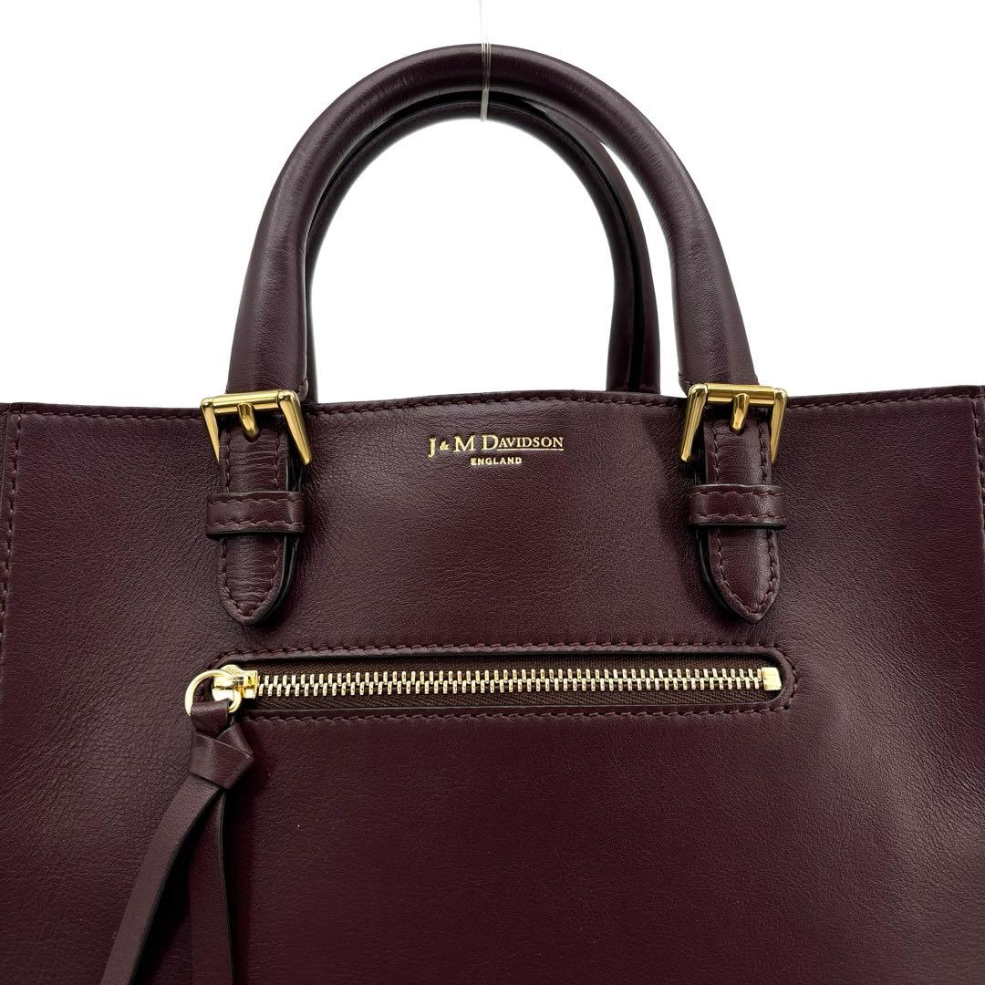 極美品】J&M　トートバッグ ハンドバッグ　２WAY 革　OLIVIA オリビア