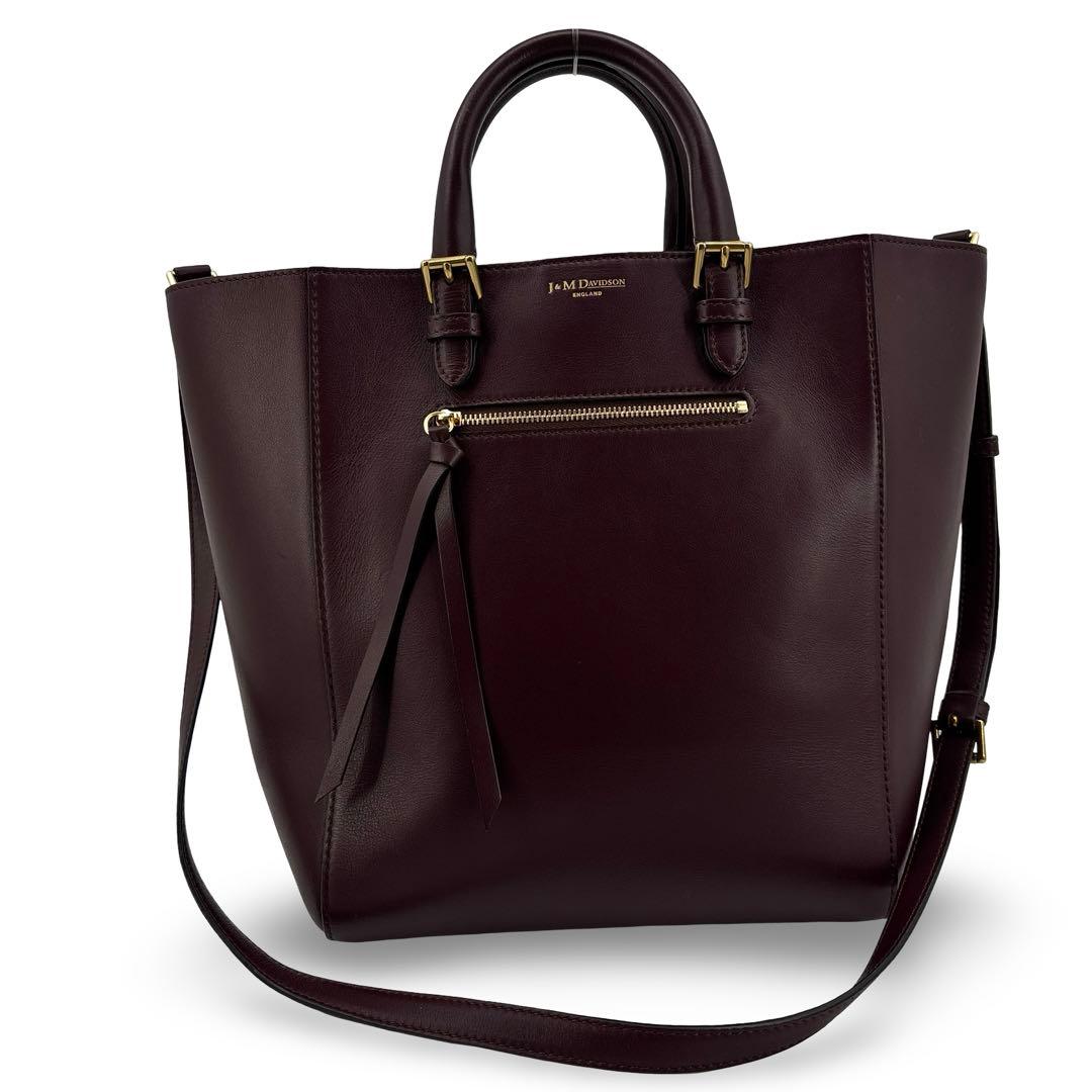 極美品】J&M　トートバッグ ハンドバッグ　２WAY 革　OLIVIA オリビア