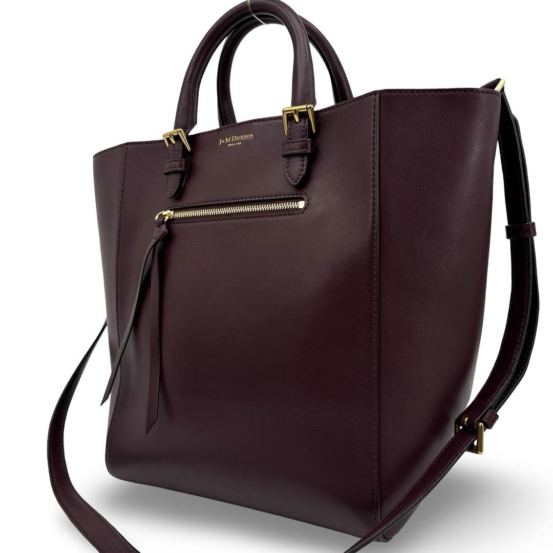 極美品】J&M　トートバッグ ハンドバッグ　２WAY 革　OLIVIA オリビア