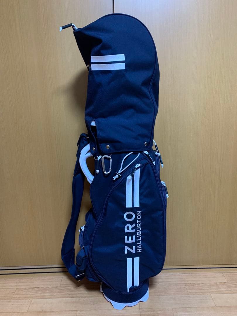 お買い得‼️正規品❗️美品❗️ゼロハリバートン キャディバッグ　ネイビー