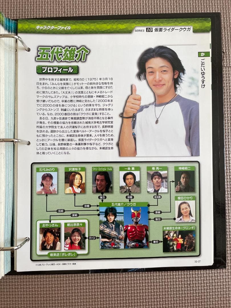 仮面ライダーオフィシャルデータファイル全巻 (非売品プロマイド付)