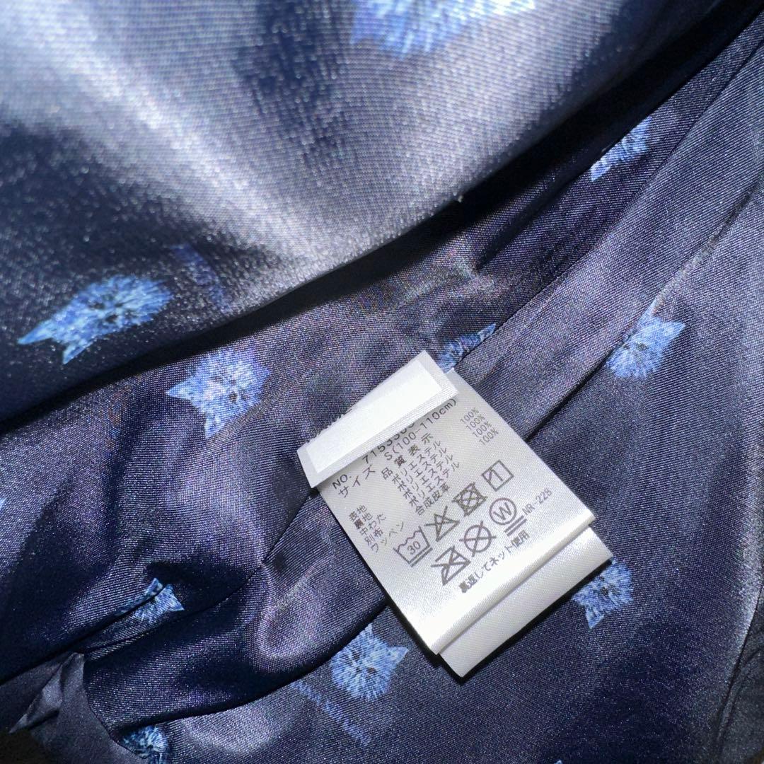み*と様 新品タグ付き　ANNA SUI mini 中綿ネコブルゾン　紺100-