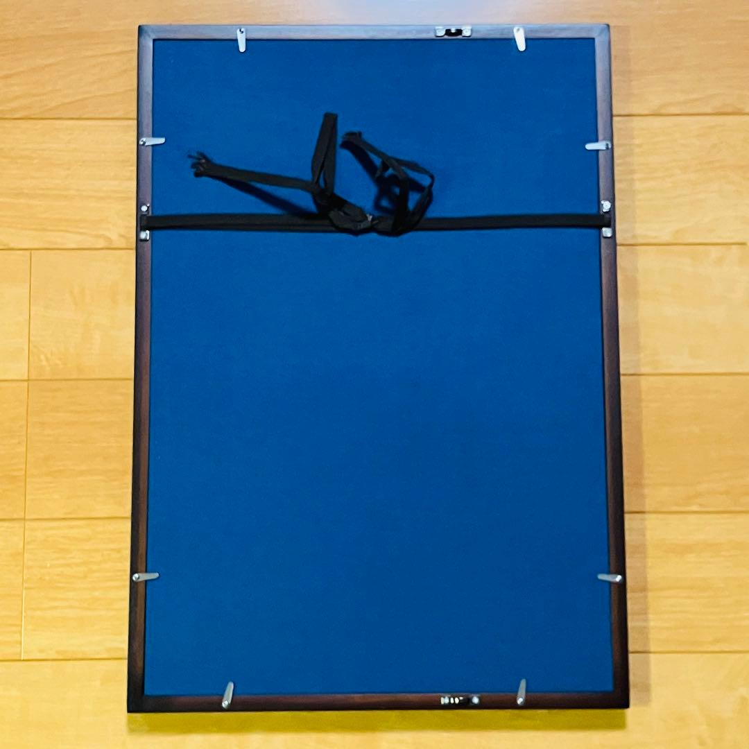 浮世絵復刻版画　歌川広重　名所江戸百景 「南品川鮫洲海岸」 額装