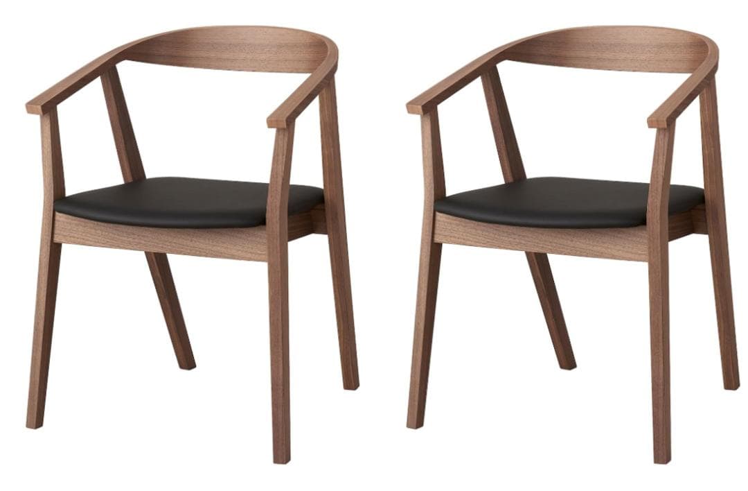 写楽さん専用 IKEA ストックホルム チェア - ウォールナット調　2脚セット